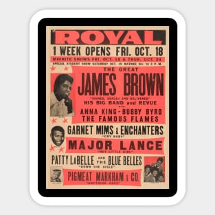 SOUL CONCERT ROYAL JAMES BROWN Sticker